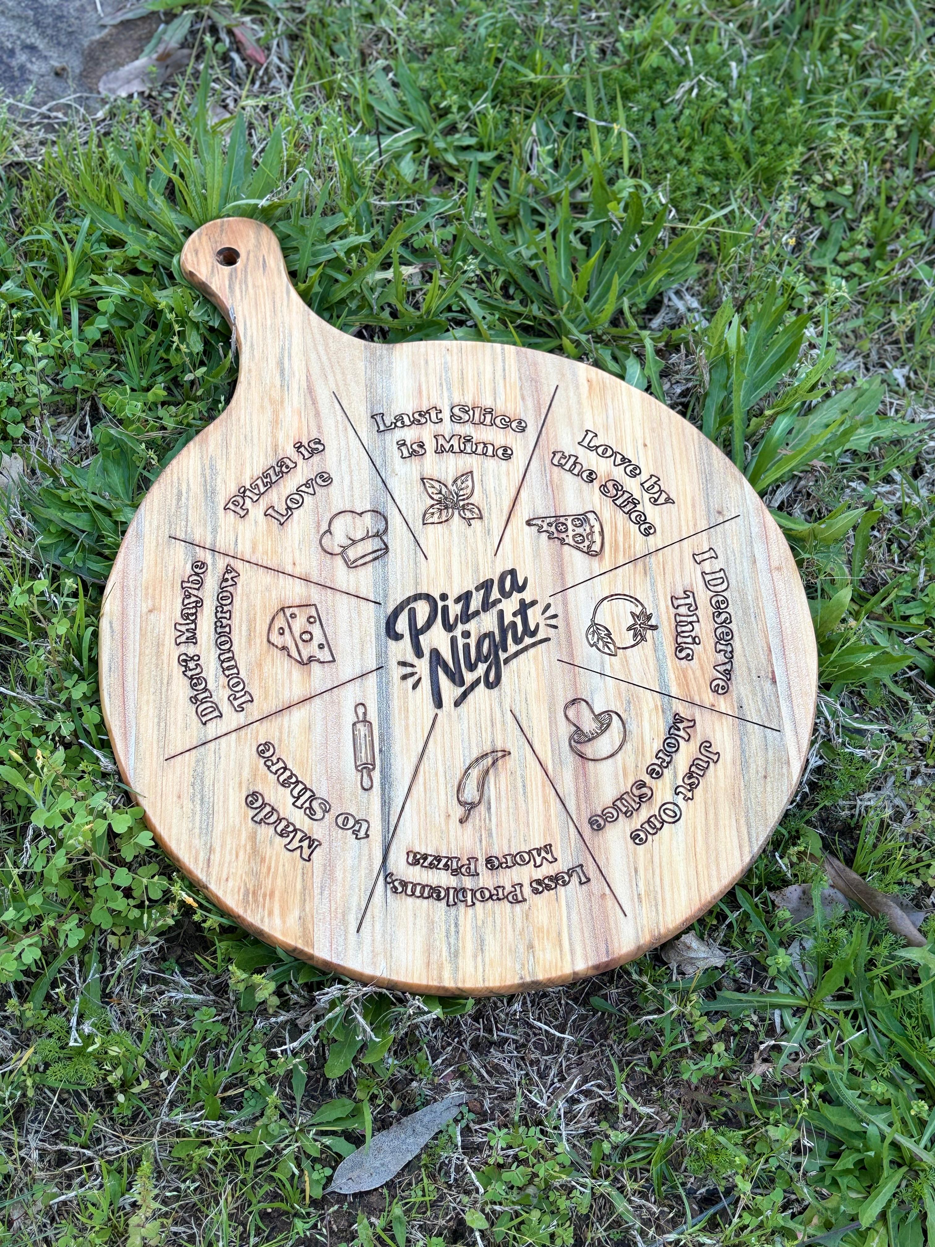Pizza Board Engraving Files – 6 Languages
